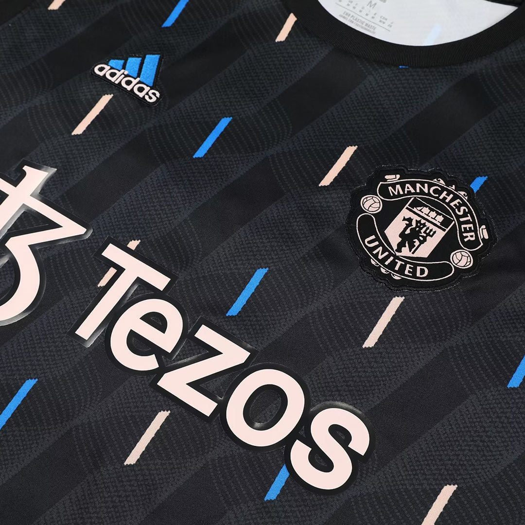 Manchester United Sleeveless Training Kit (Top+Shorts) Black 2022/23