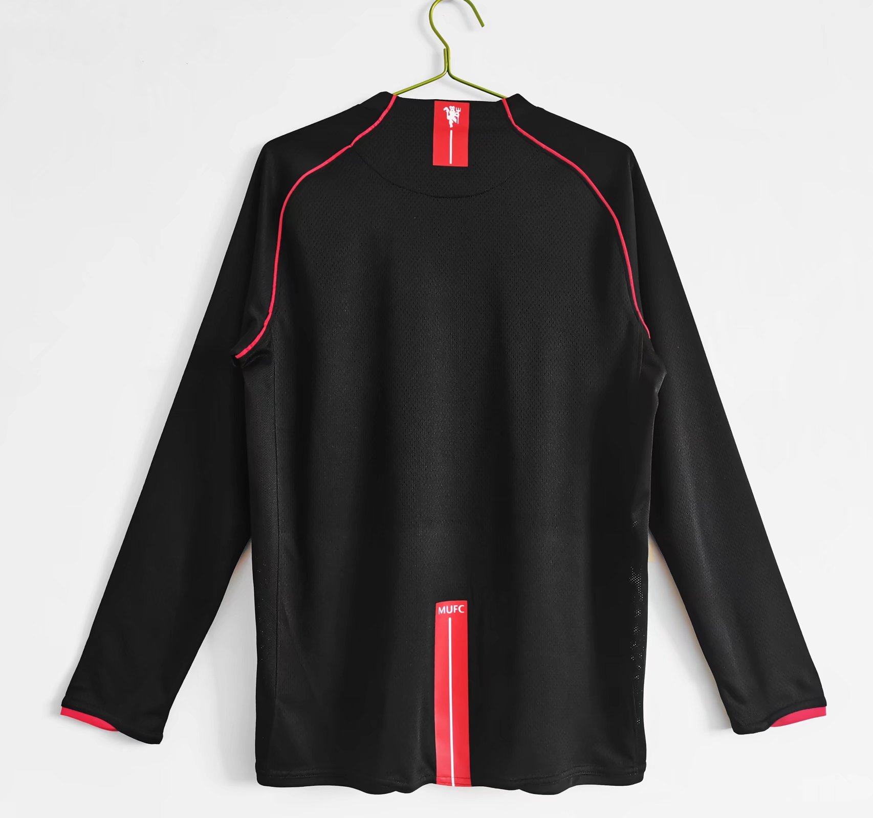 07-08 Manchester United Away Retro Jersey Long Sleeve