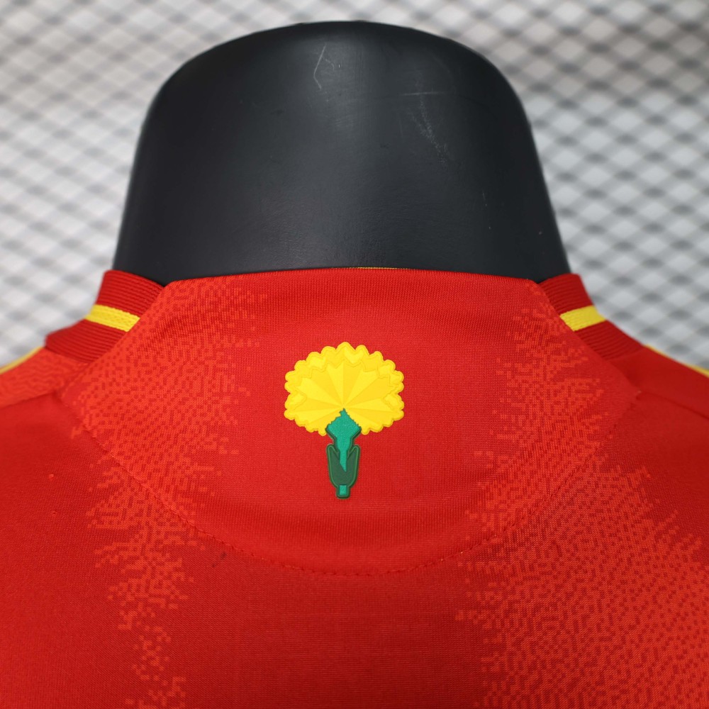 2024 Spain Euro Cup Home Football Jersey Player Version