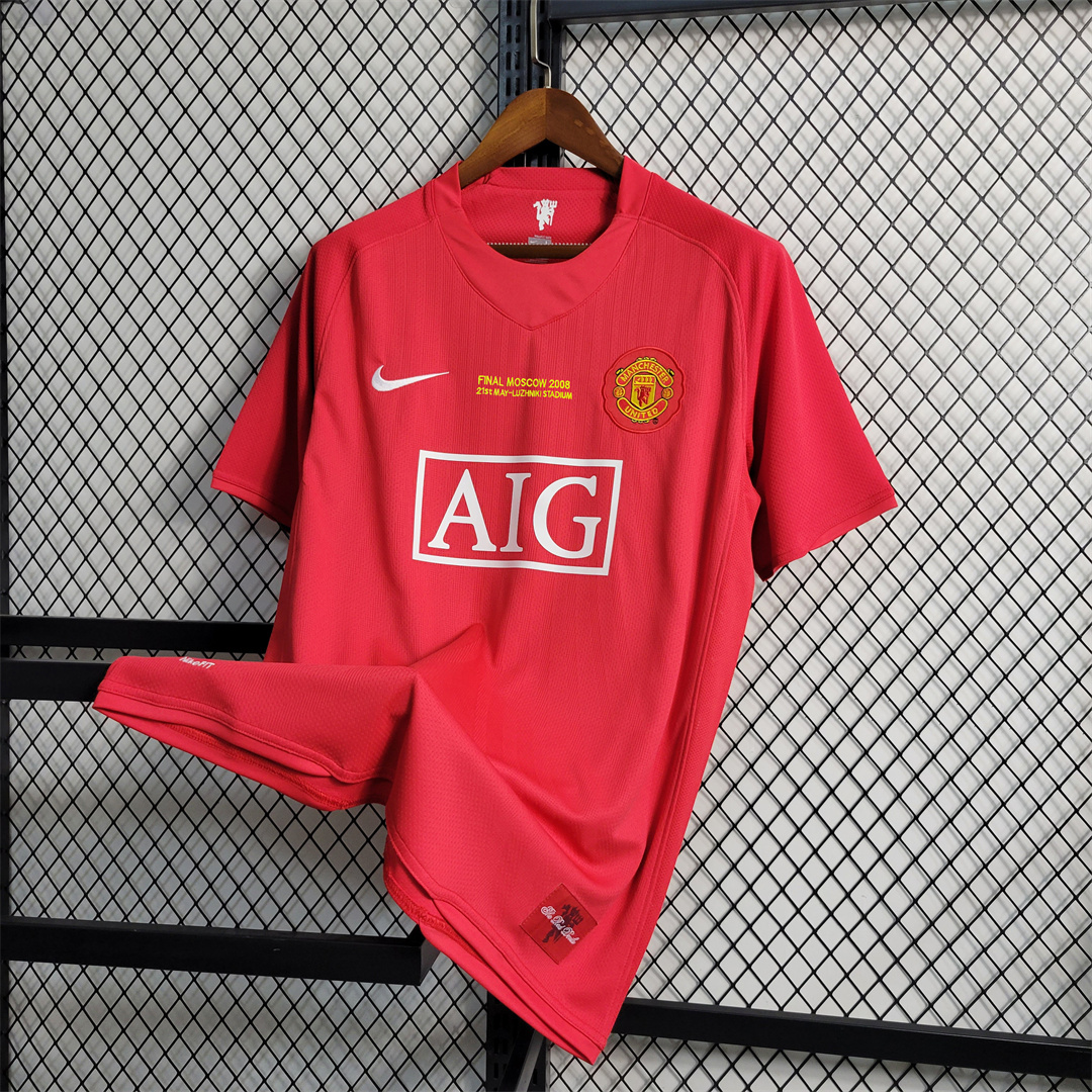 07-08 Manchester United Home UCL Final Retro Jersey