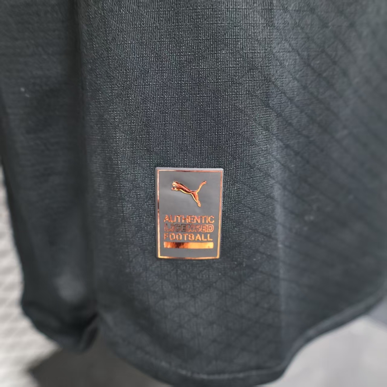 25-26 Manchester City Away Black Soccer Jersey Player Version Long Sleeve