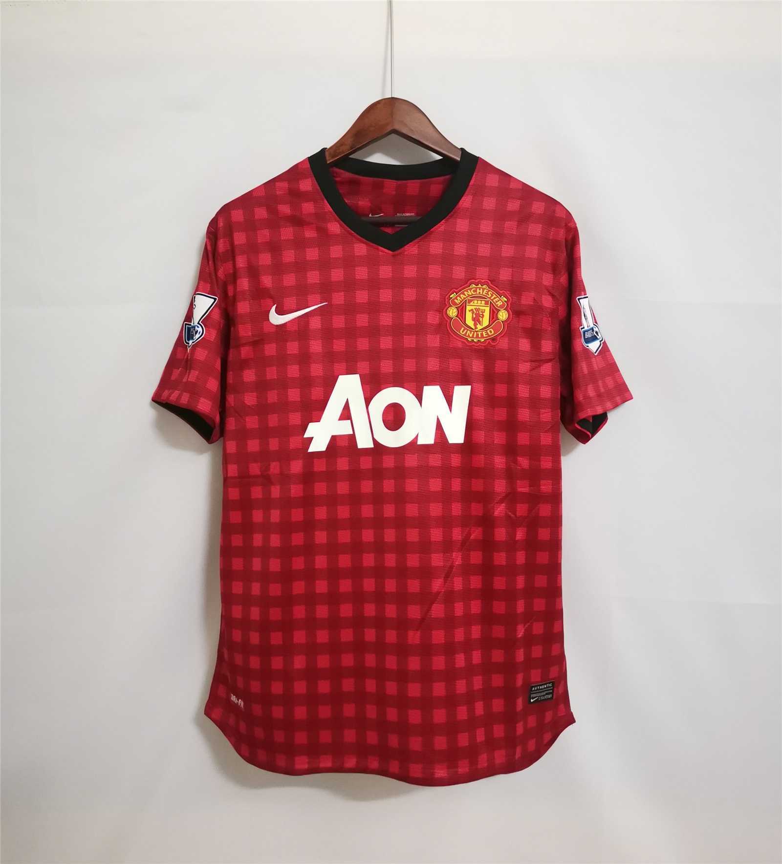 12-13 Manchester United Home Retro Jersey
