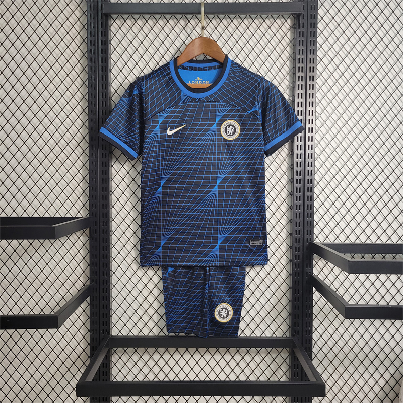 23-24 Chelsea Away Kids Kit(Jersey+Shorts)