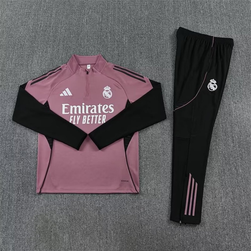 25-26 Real Madrid Training Sweat Kit(Top+Pants) Grey