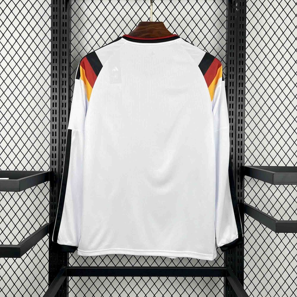 25-26 Germany Home Soccer Jersey Custom Shirt Long Sleeve