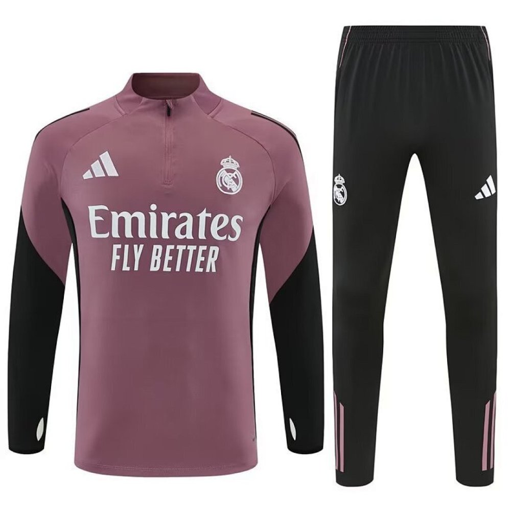 25-26 Real Madrid Training Sweat Kit(Top+Pants) Grey