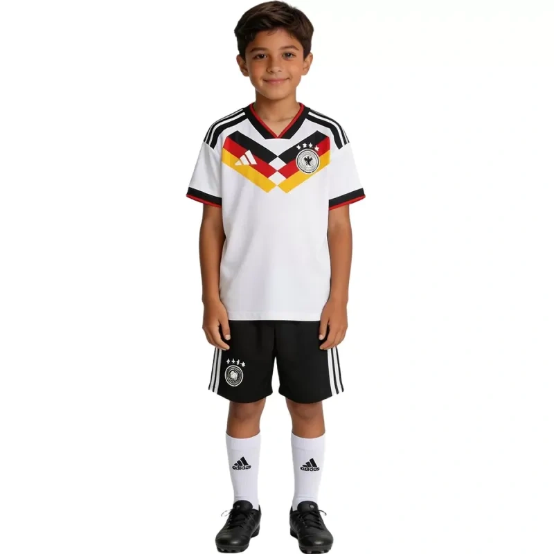 2026 Germany Home World Cup Soccer Kids Full Kit Jersey+Shorts+Socks