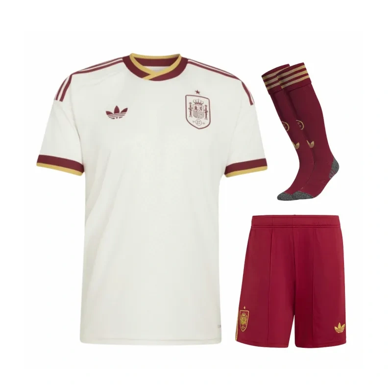 2026 Spain Away World Cup Soccer Full Kit Jersey+Shorts