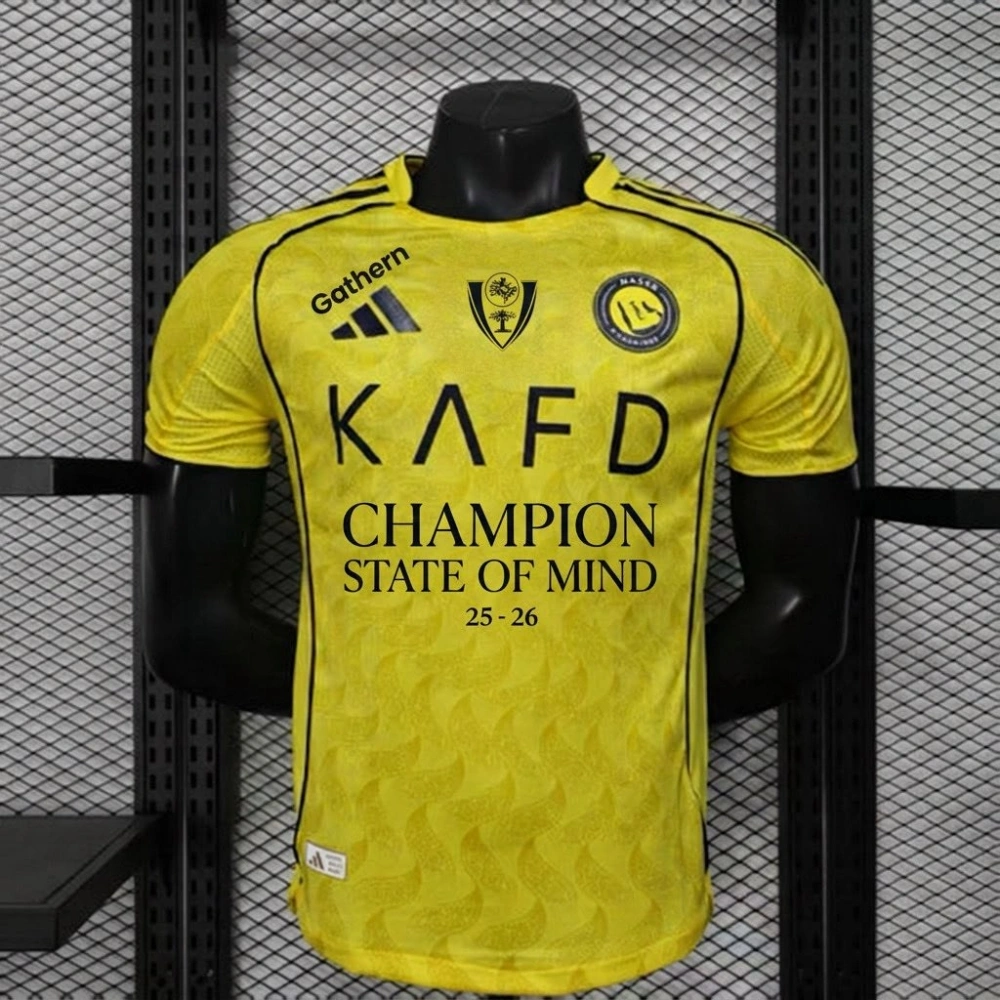 25-26 Al-Nassr Victory Home Soccer Jersey Player Version Champions