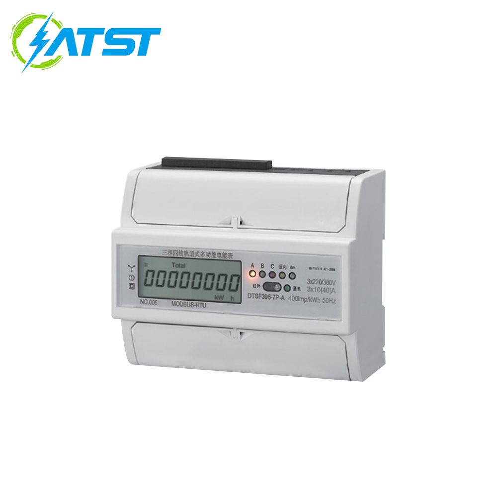 DTS396-U DIN-Rail Three-Phase Energy Meter (7-Module)