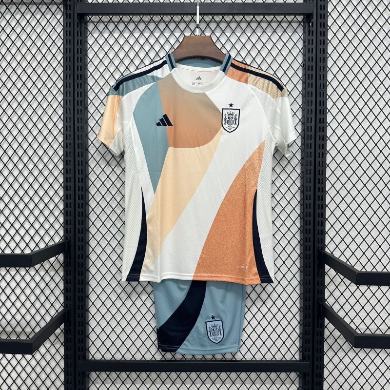 2025/2026 Spain Women's Away Fan Edition Kids Kit
