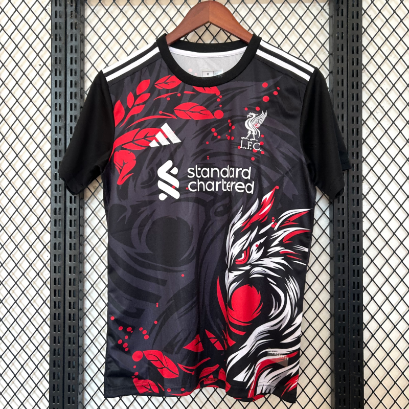 2025/2026 Liverpool Phoenix Black Fan Edition Football Shirt