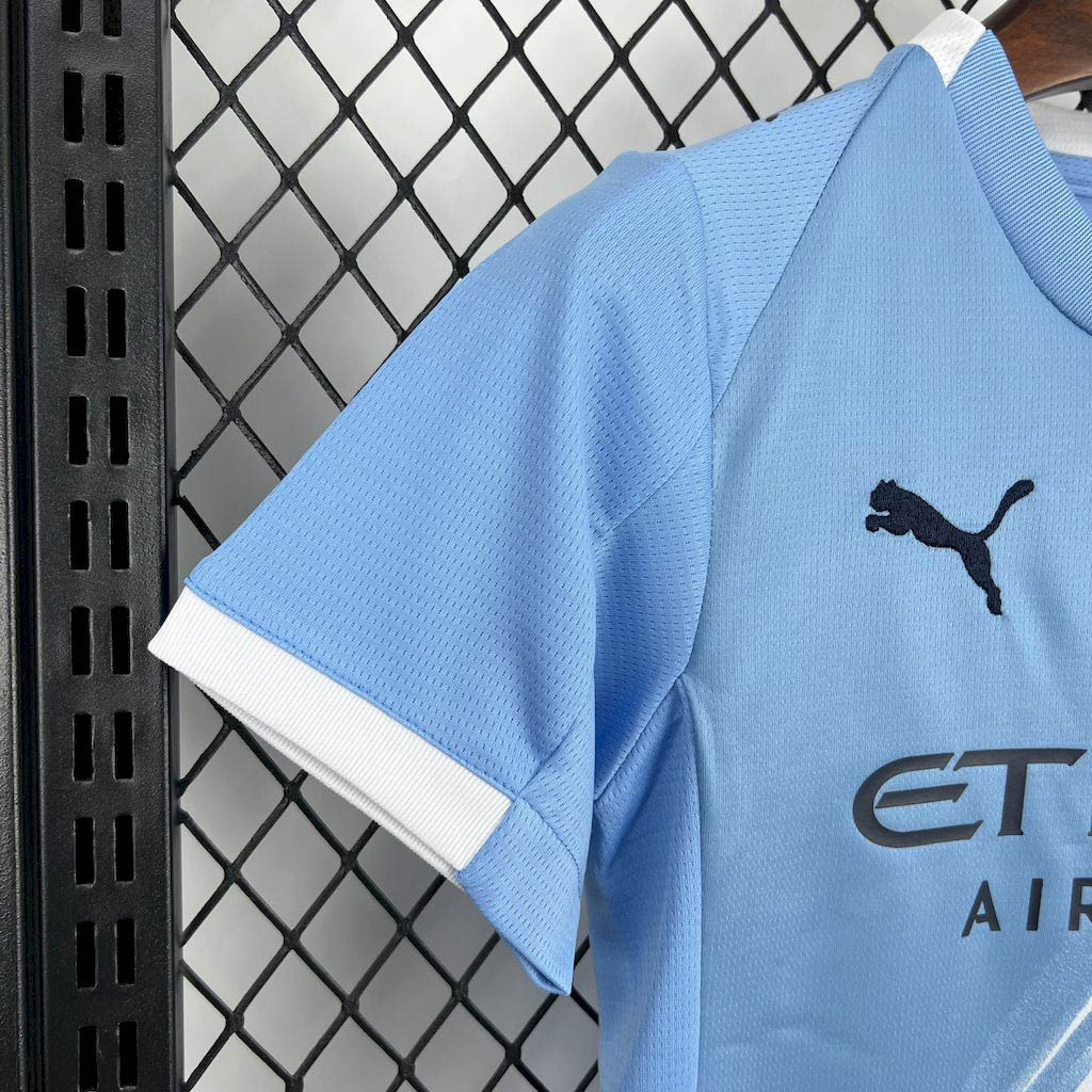 2025-2026 KIDS Manchester City Home Football Shirt 1:1 Thai Quality