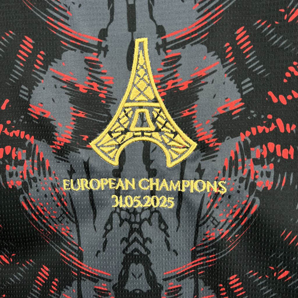 2025-2026 PSG Paris Saint-Germain CAMPEONES DE EUROPA Football Shirt 1:1 Thai Quality