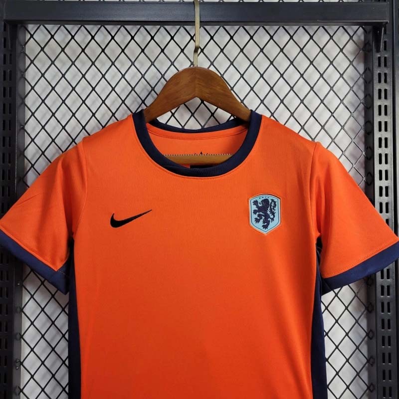 2024 KIDS Netherlands Home Football Jersey 1:1 Quality Thai Quality