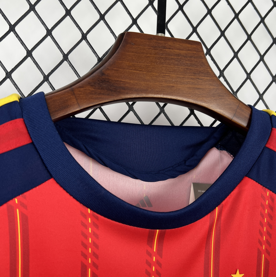 2026 World Cup KIDS Spain Home Football Shirt 1:1  China Quality