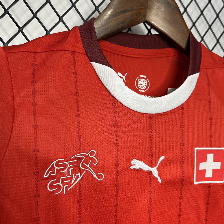 2024-2025 Switzerland Euro KIDS Home Football Shirt 1:1 China Quality