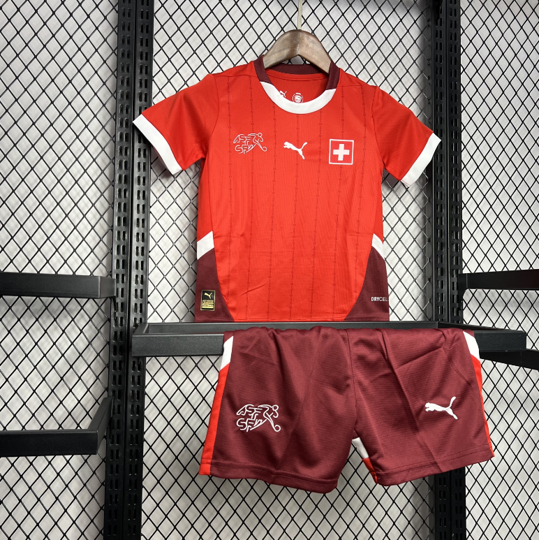 2024-2025 Switzerland Euro KIDS Home Football Shirt 1:1 China Quality