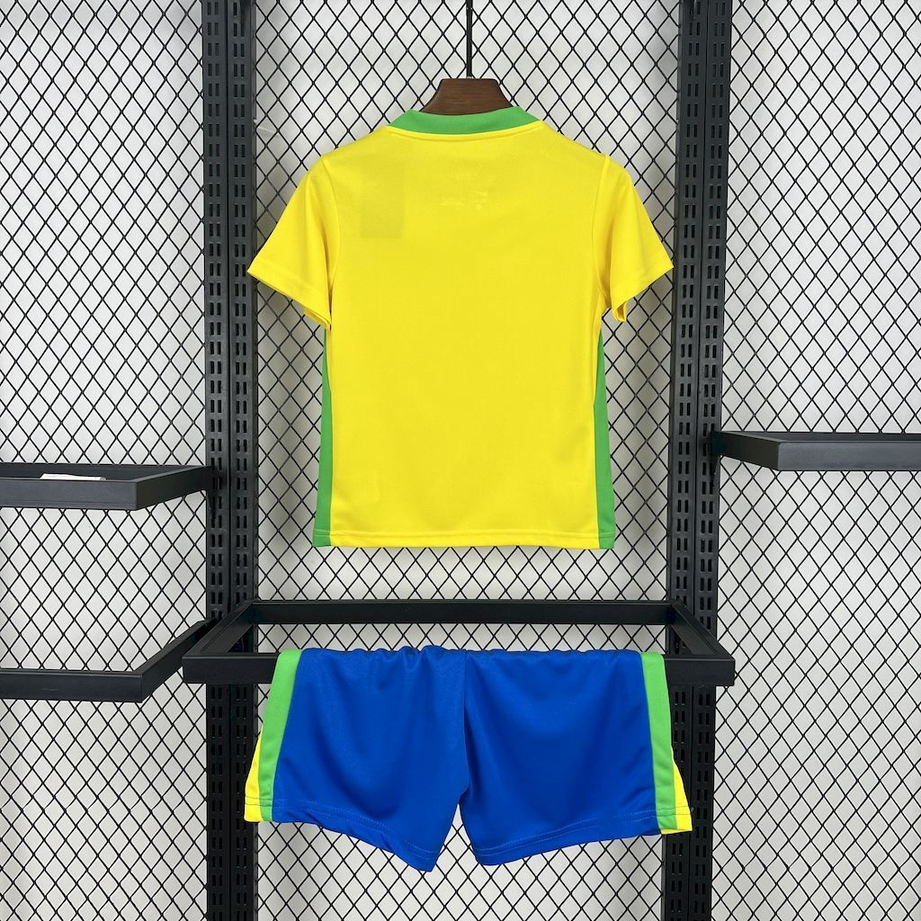 2025-2026  Brazil KIDS Home Football Shirt 1:1 China Quality