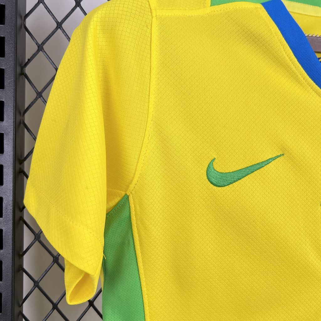 2025-2026  Brazil KIDS Home Football Shirt 1:1 China Quality