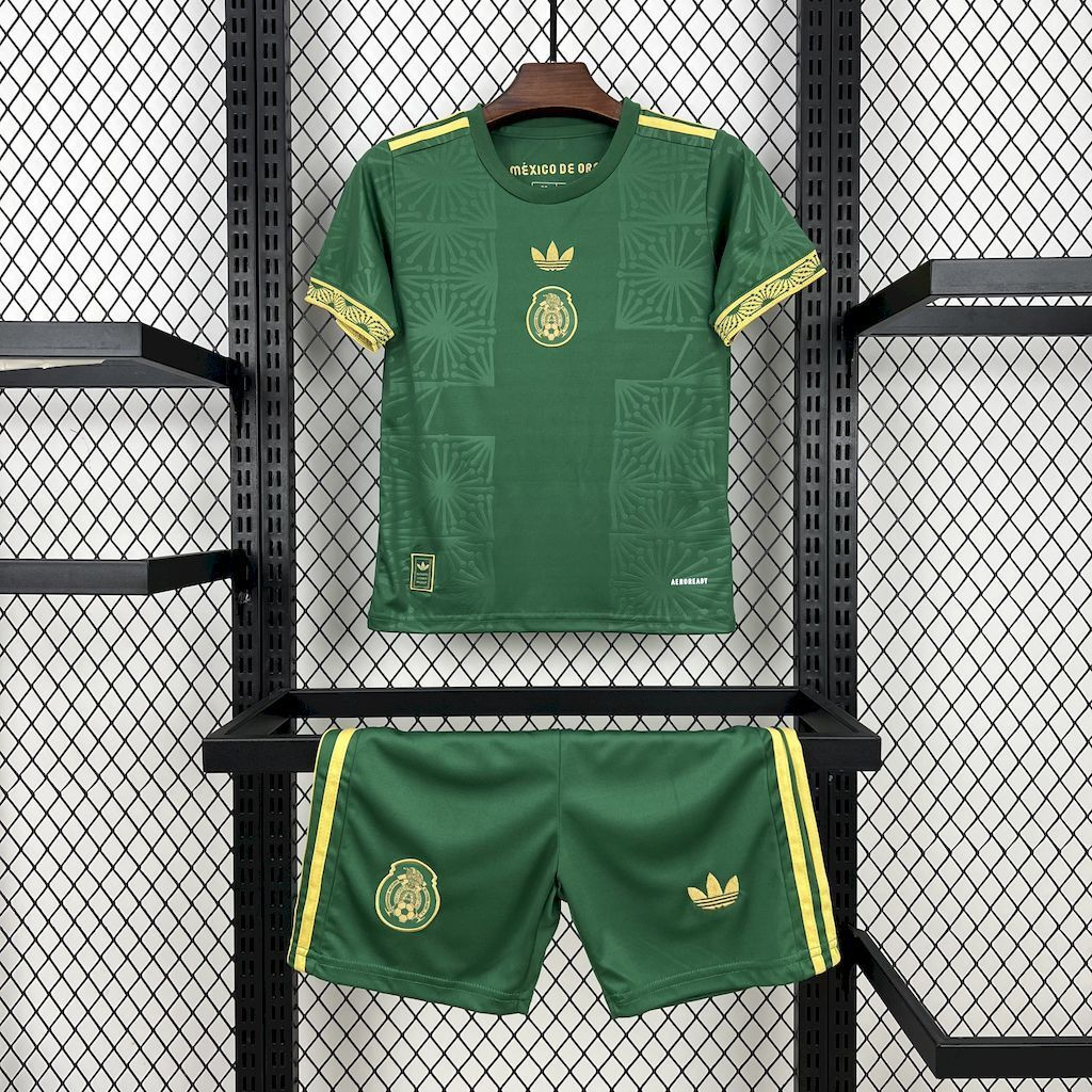 2025-2026 Mexico Gold- Green KIDS Football Shirt 1:1 China Quality