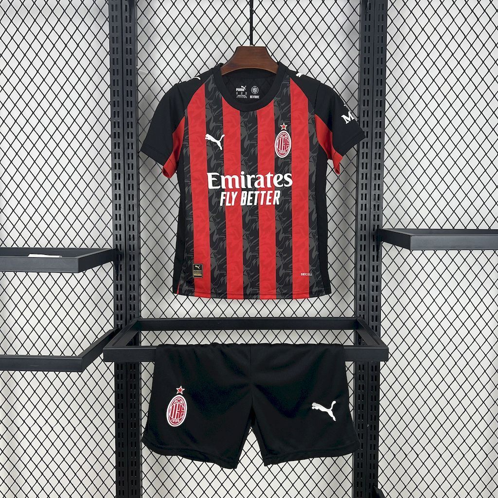 2025-2026 AC Milan Club Kids Home Football Shirt 1:1 China Quality