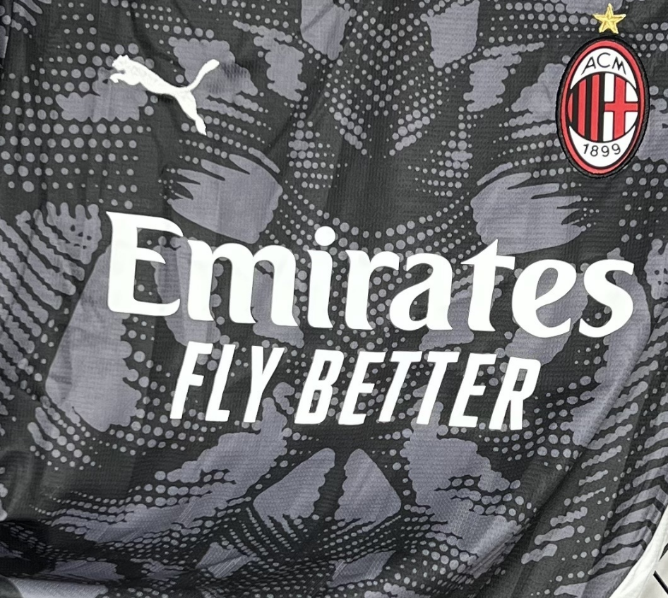 2024-2025 AC Milan Goalkeeper Jersey Black Fan edition1:1 China Quality