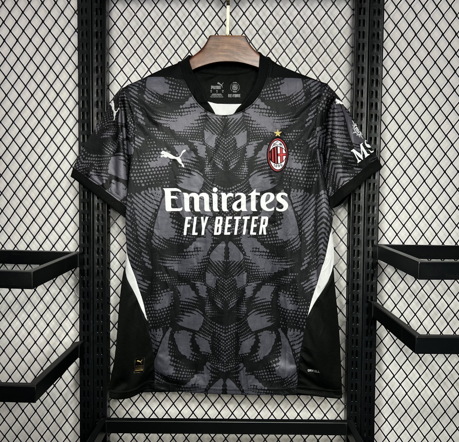2024-2025 AC Milan Goalkeeper Jersey Black Fan edition1:1 China Quality