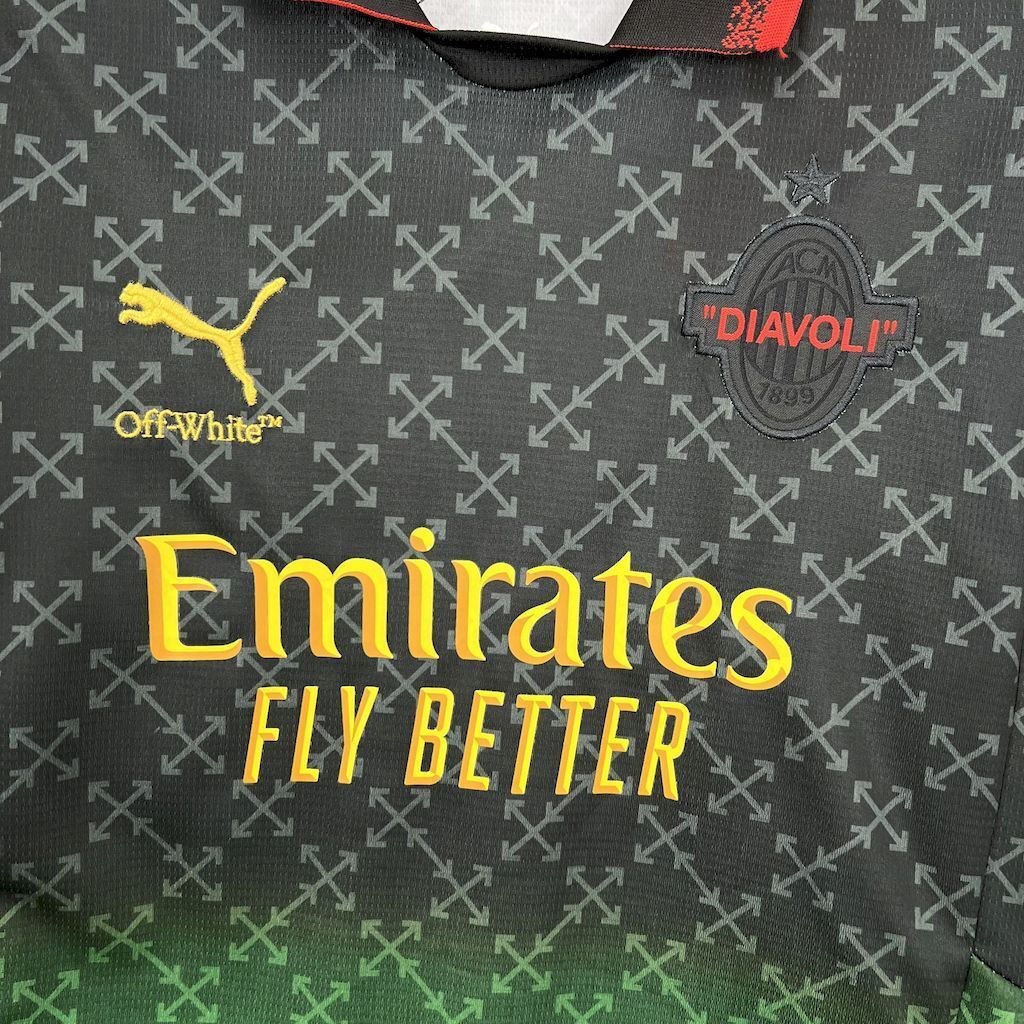 2025-2026 AC Milan Club Kids Co-Branded Black Edition  jersey Fan edition 1:1 China Quality