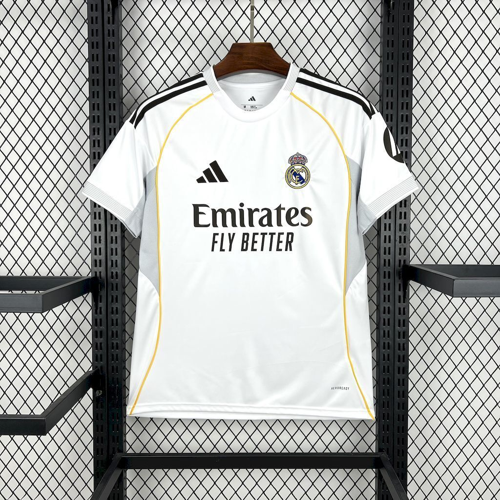 2025-2026 Real Madrid Club Football Home Jersey Fan edition 1:1 China Quality