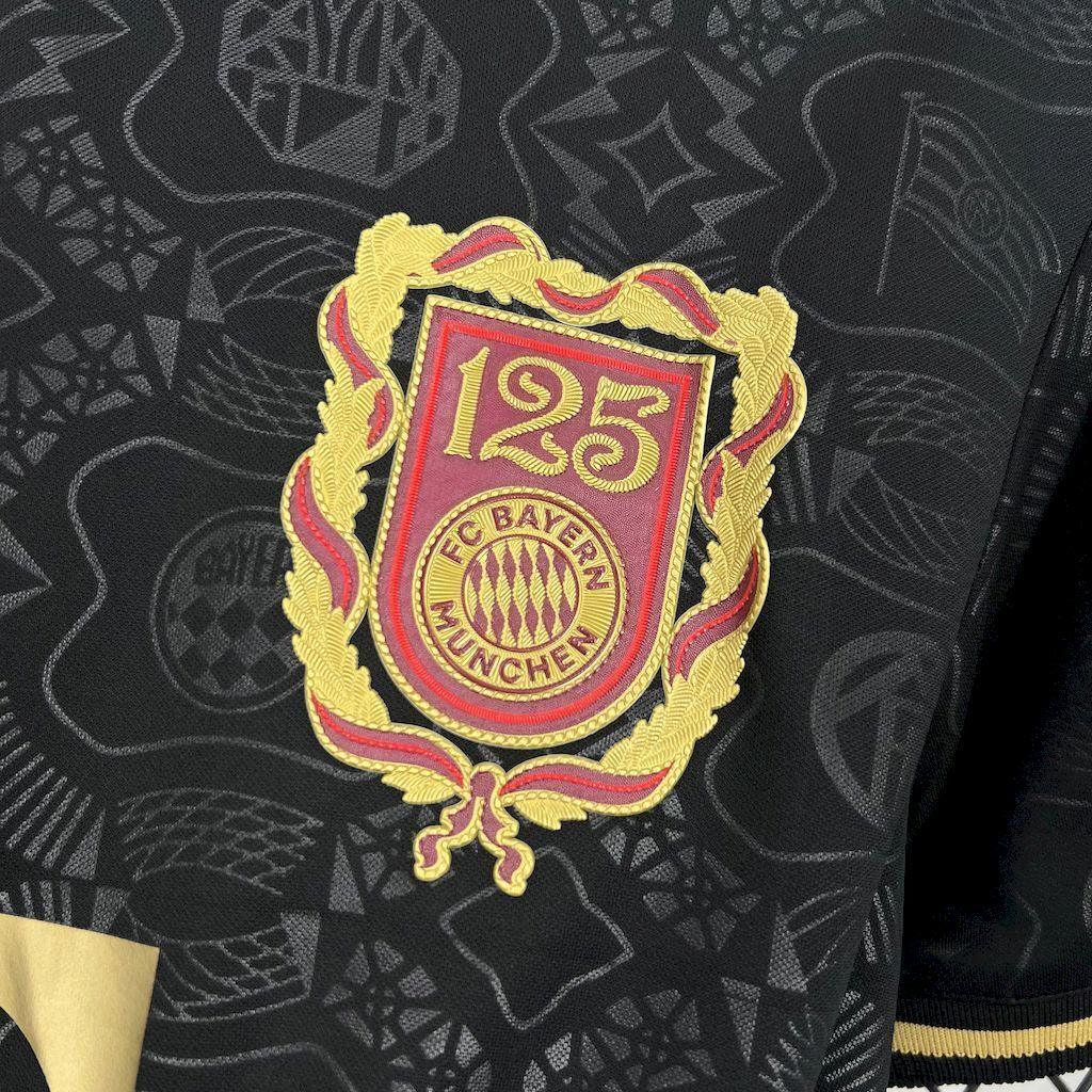 2024-2025 Bayern Munich Club 125 Anniversary Black Football Jersey Fan edition 1:1 China Quality