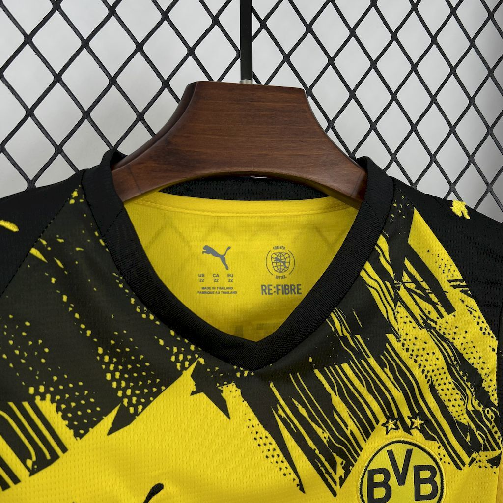 2025-2026 Borussia Dortmund Club Home Kids Football Jersey Fan edition 1:1  China Quality