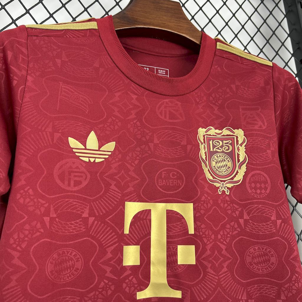 2024-2025 Bayern Munich Club 125 Anniversary Kids Football Jersey Fan edition 1:1 China Quality