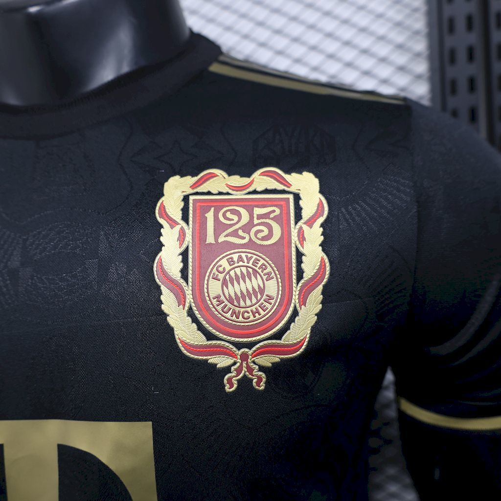 2024-2025 Bayern Munich Club 125 Anniversary Black Football Jersey Player Version 1:1 China Quality
