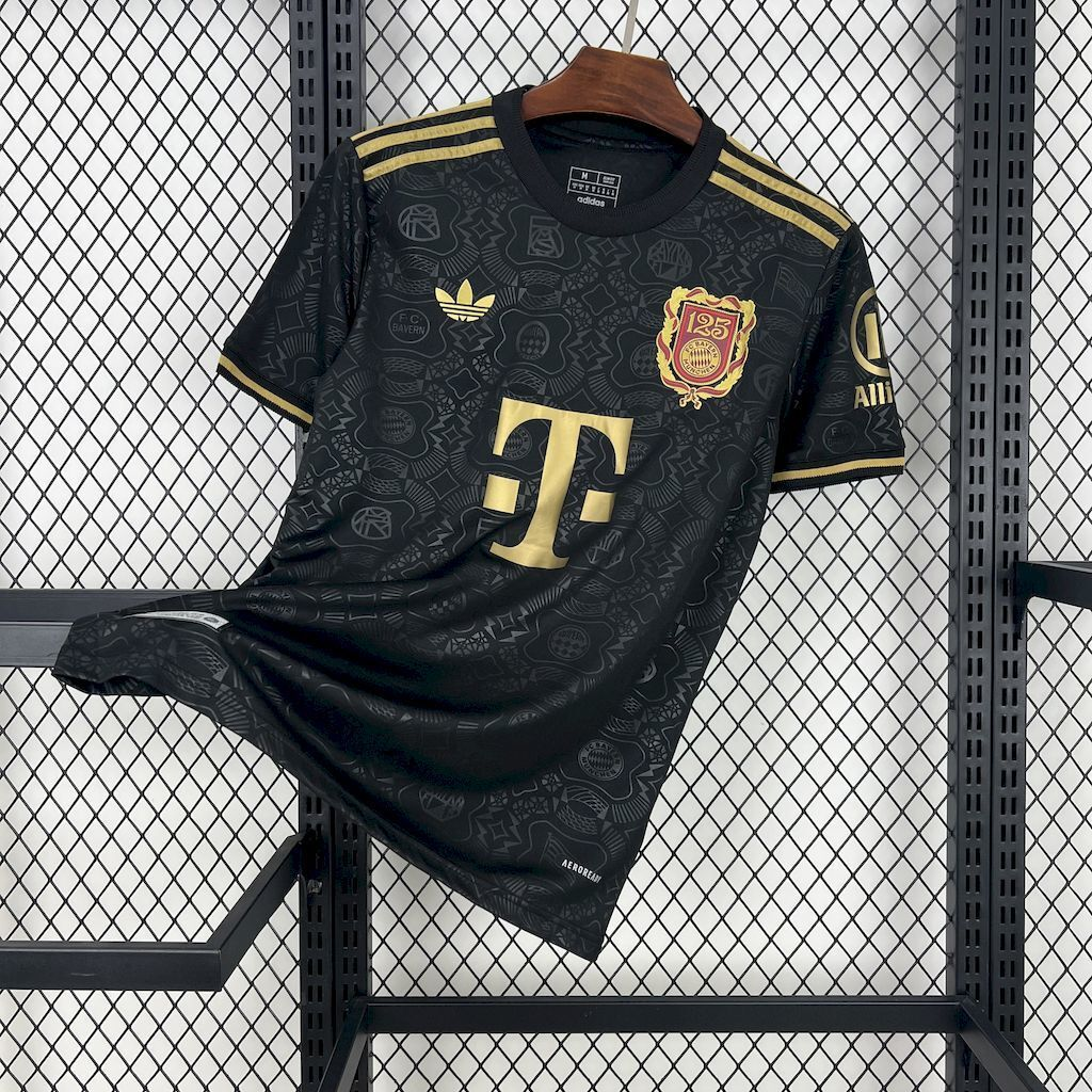 2024-2025 Bayern Munich Club 125 Anniversary Black Football Jersey Fan edition 1:1 China Quality