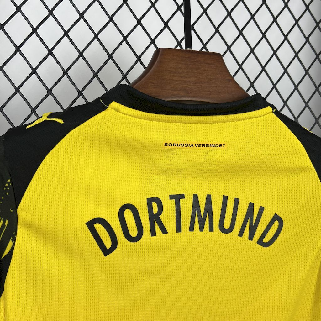 2025-2026 Borussia Dortmund Club Home Kids Football Jersey Fan edition 1:1  China Quality