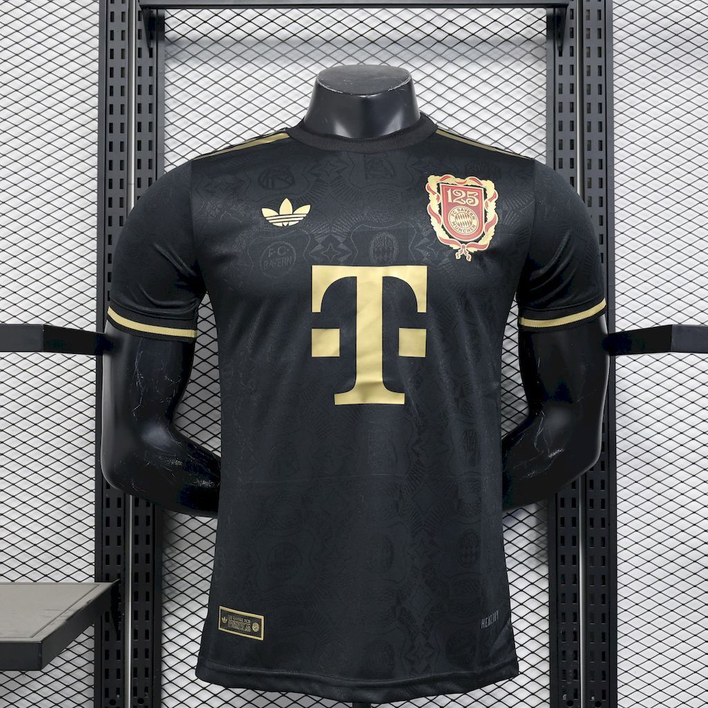 2024-2025 Bayern Munich Club 125 Anniversary Black Football Jersey Player Version 1:1 China Quality