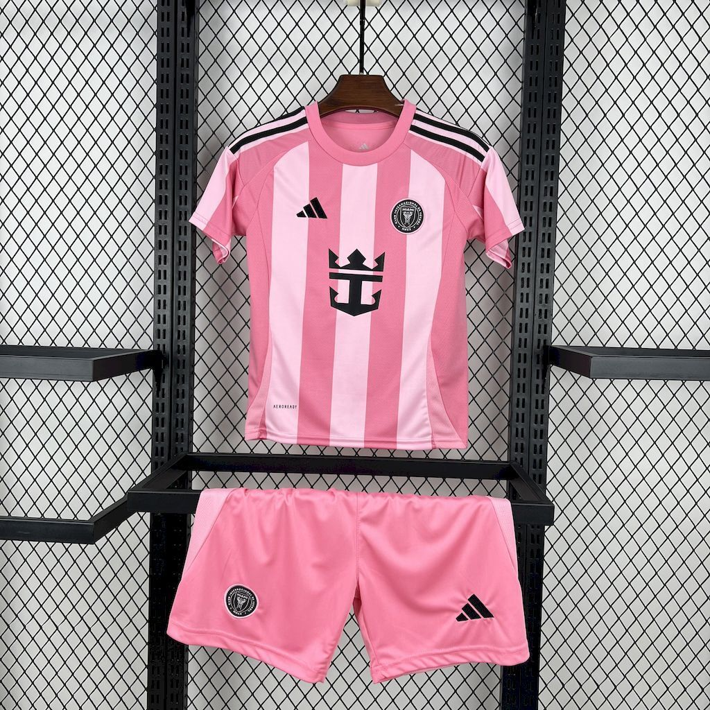 2025-2026 Inter Miami Club Home Kids Football Jersey Fan edition 1:1  China Quality