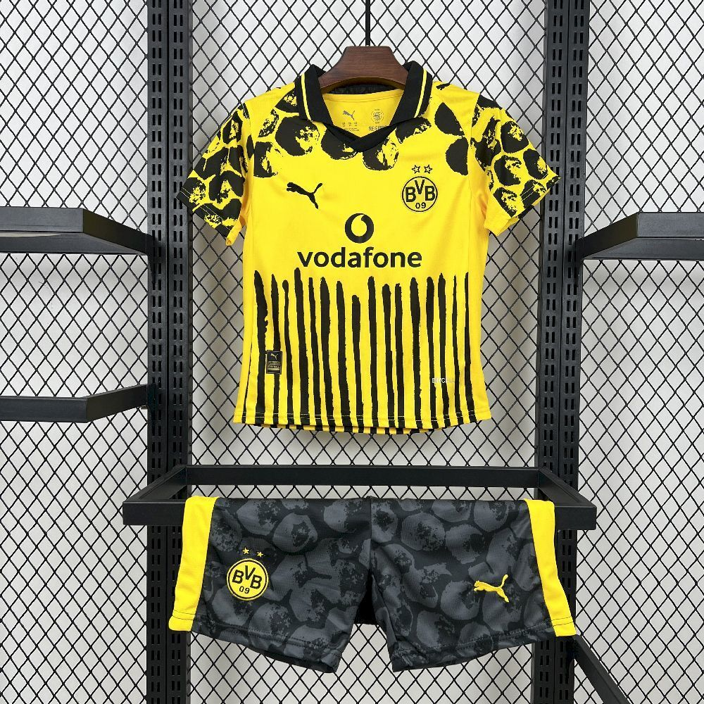 2025-2026 Borussia Dortmund Club Yellow Special Kids Football Jersey Fan edition 1:1  China Quality