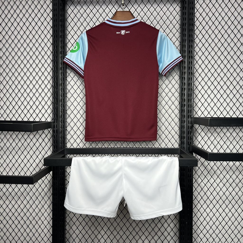 2024-2025 West Ham Club Home Kids Football Jersey Fan edition 1:1  China Quality