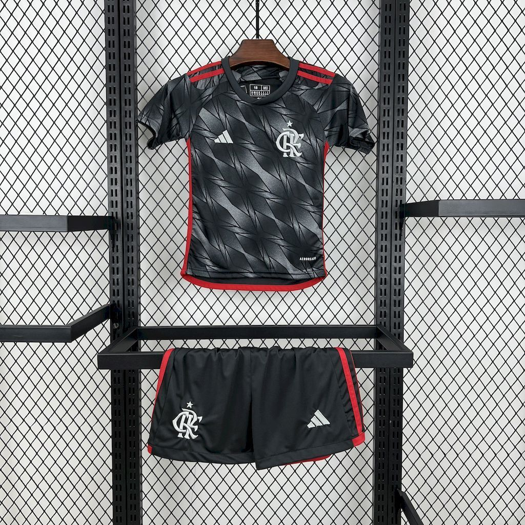 2024-2025 CR Flamengo Club Third Kids Kit Football Jersey 1:1  China Quality