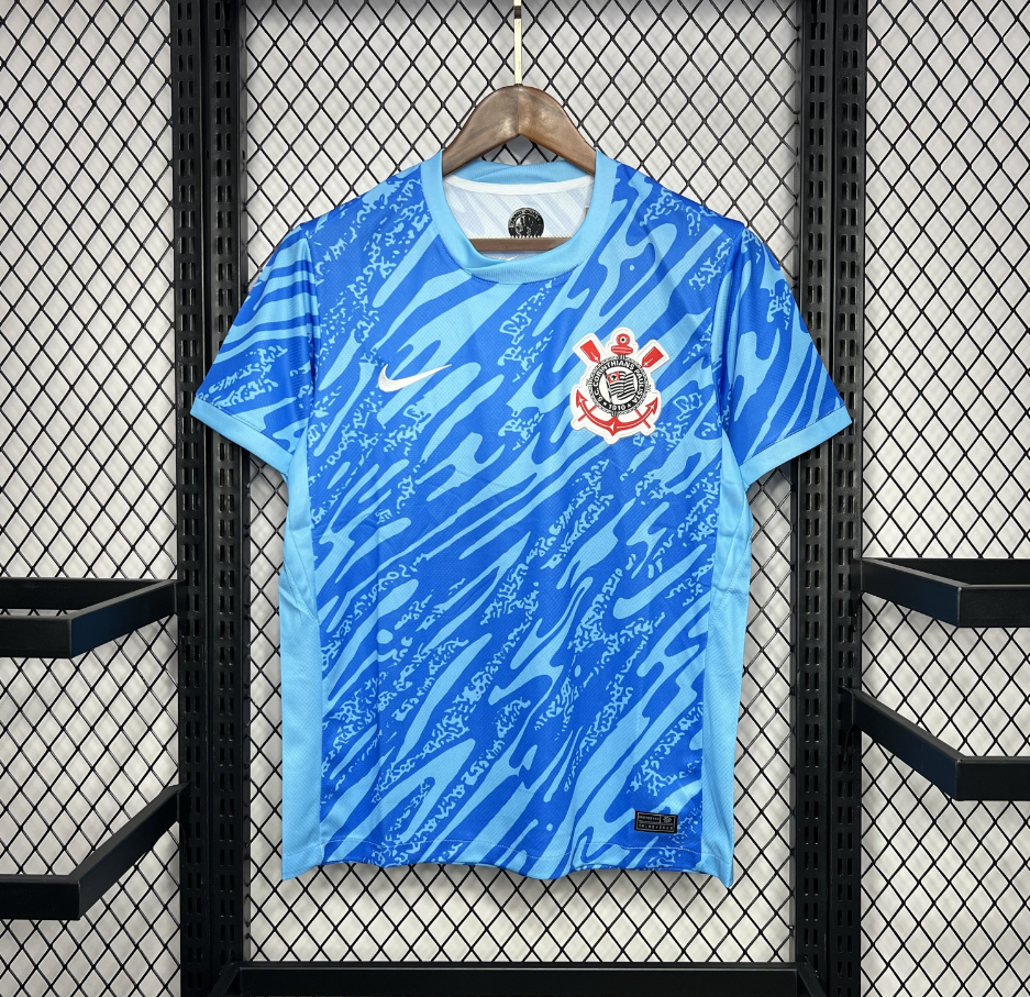 2024-2025 Corinthians Club Blue Goalkeeper Jersey Fan edition 1:1 China Quality