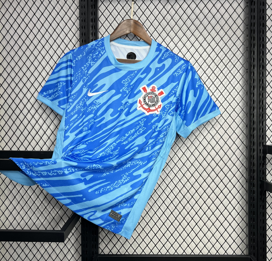 2024-2025 Corinthians Club Blue Goalkeeper Jersey Fan edition 1:1 China Quality