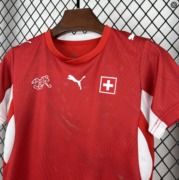 2026 World cup Switzerland Kids Home Football jersey 1:1 China Quality