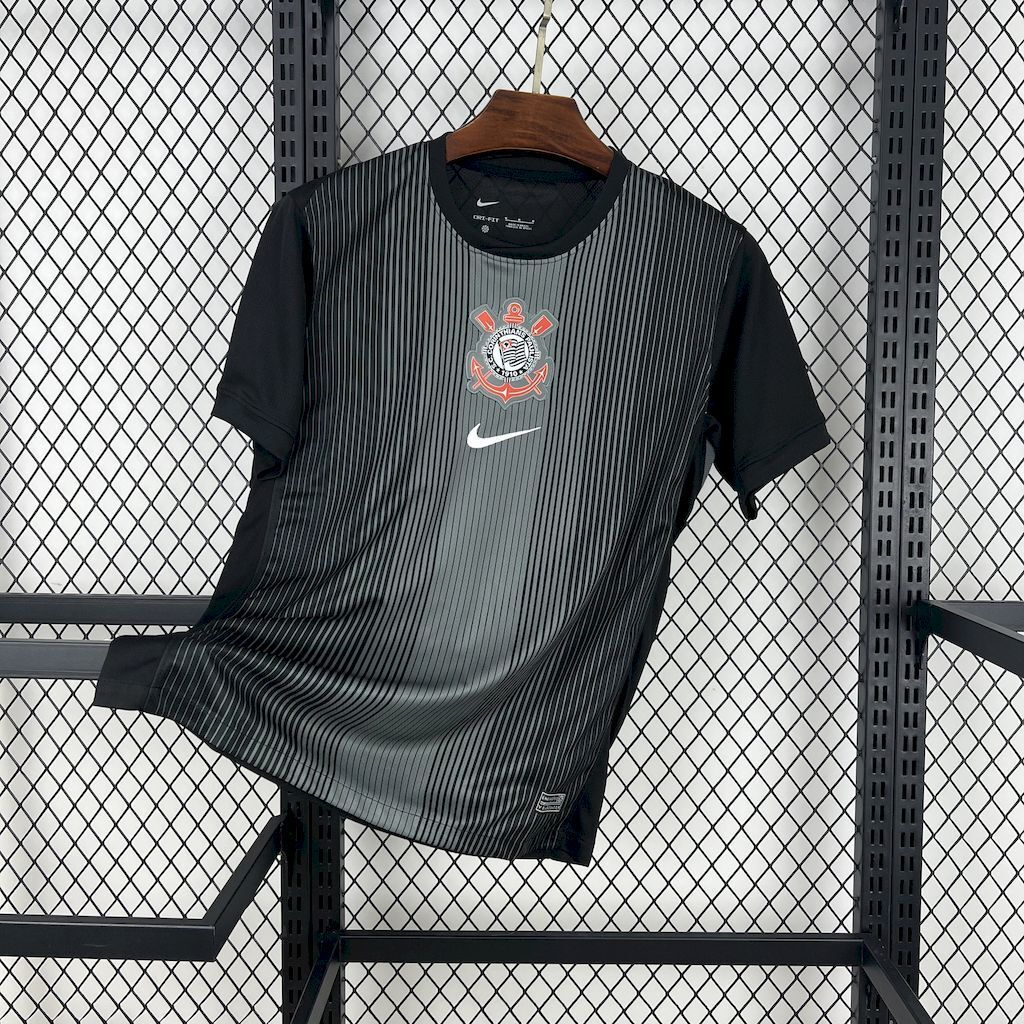 2025-2026 Corinthians Club Black goalkeeper Jersey Fan edition 1:1 China Quality
