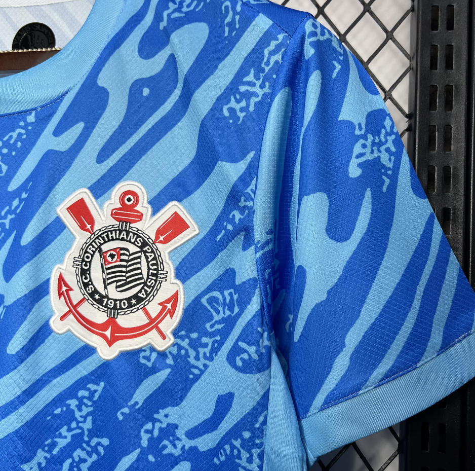 2024-2025 Corinthians Club Blue Goalkeeper Jersey Fan edition 1:1 China Quality