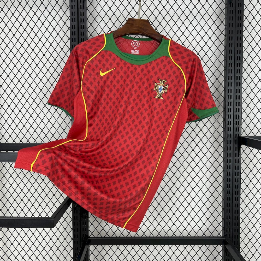 2004 Portugal Retro Home Football jersey Fan edition 1:1 China Quality