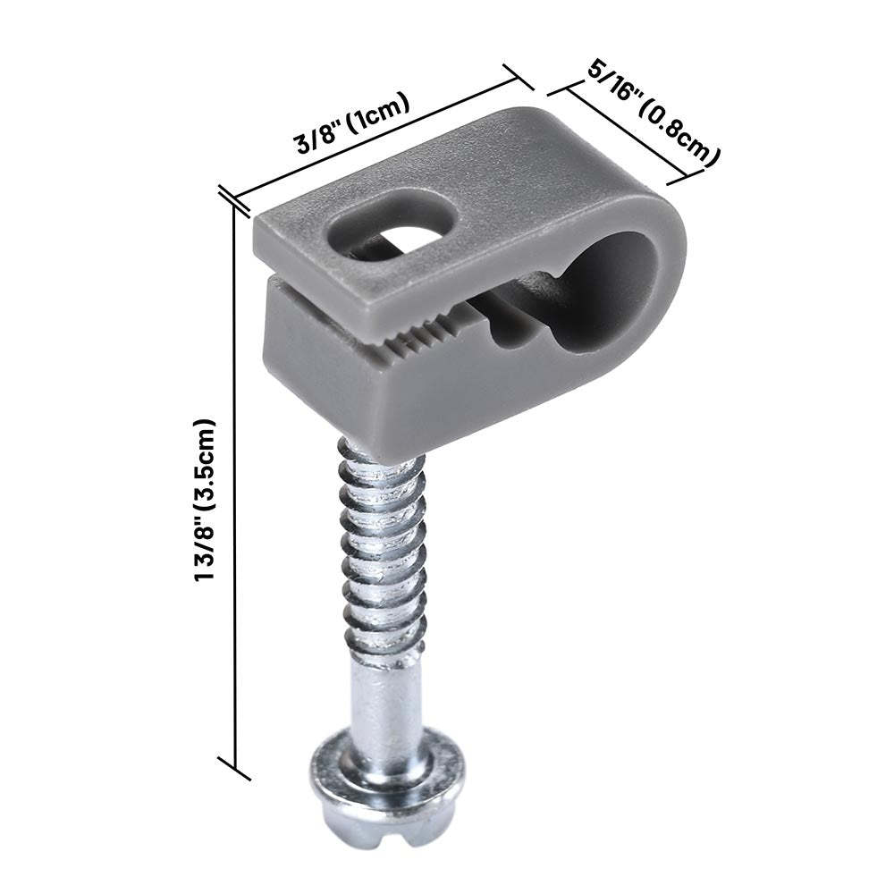 Starlink Cable & 1/4" Cable Clips for Wall, Desk  20ct/pk