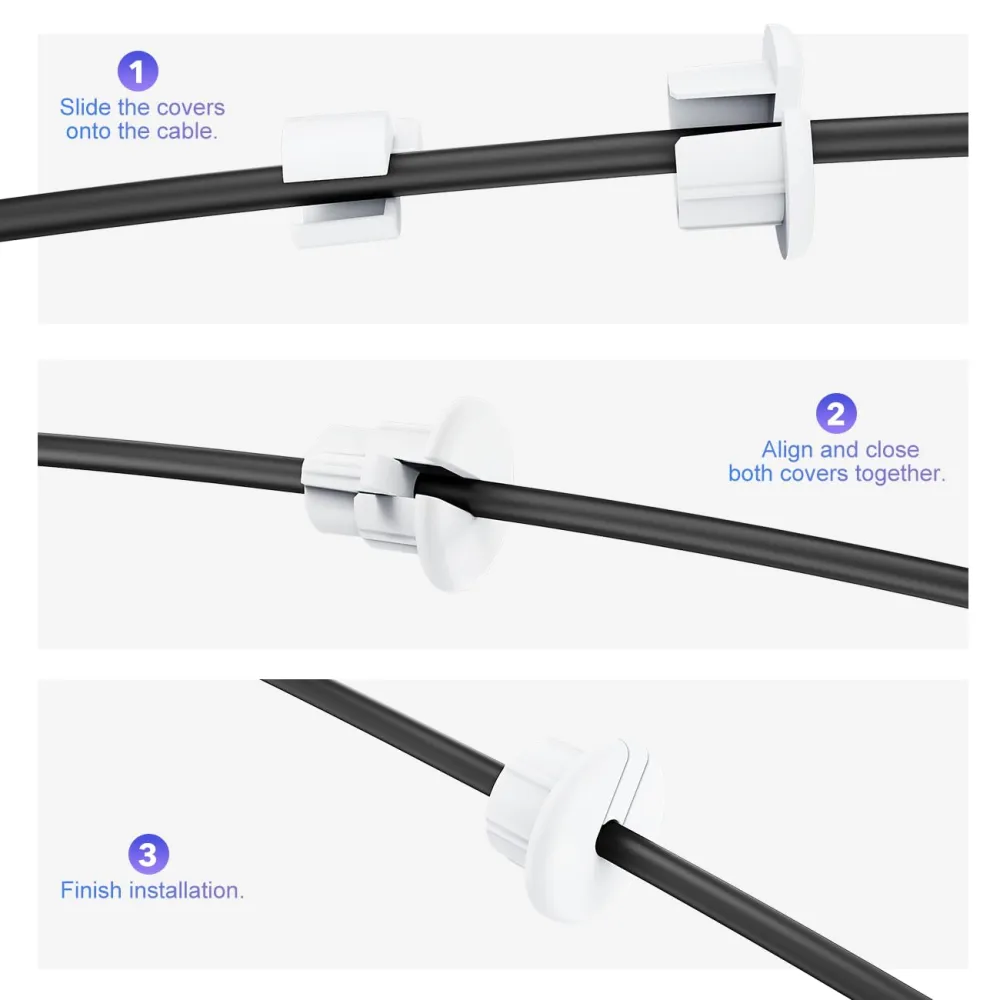 Round Motion Cable Routing Cable Routing Kit for Starlink, Cable Mounting Kit, Starlink ...