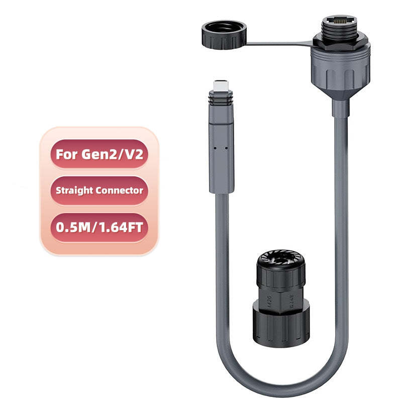 Starlink Cable SPX to RJ45 Adapters, Starlink Ethernet Adapter for Star Link Gen 2 Dishy & Router with Waterproof Kits (Pair)